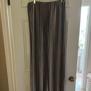 a new day grey pleated velvet look Wide Leg Pants.